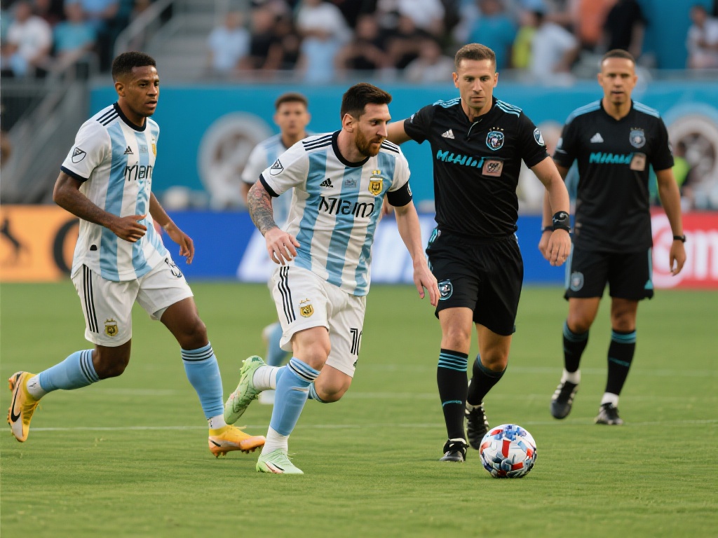 美职联迈阿密4-1横扫休斯顿 苏牙爆发梅西轮休 梅西的轮休一度让外界对迈阿密本场比赛表现